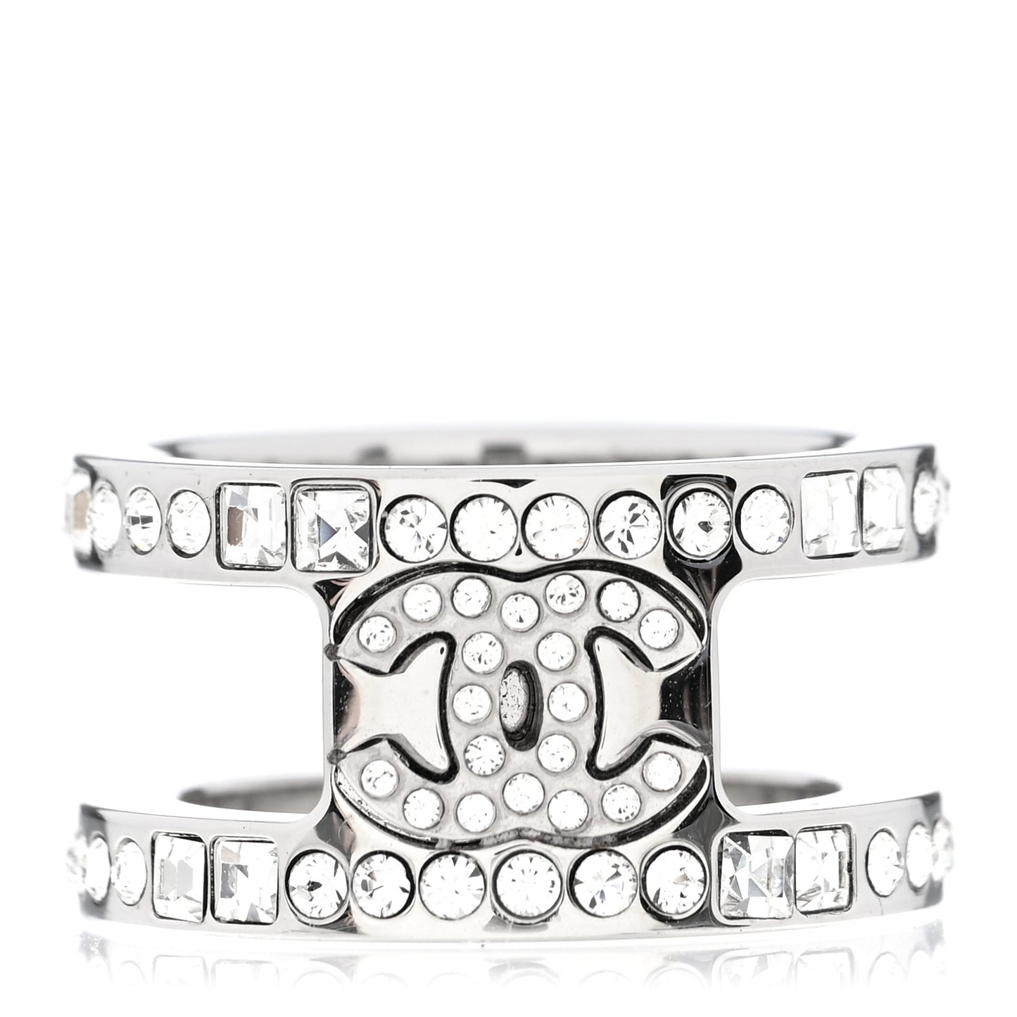Crystal CC Ring 52 6 Silver