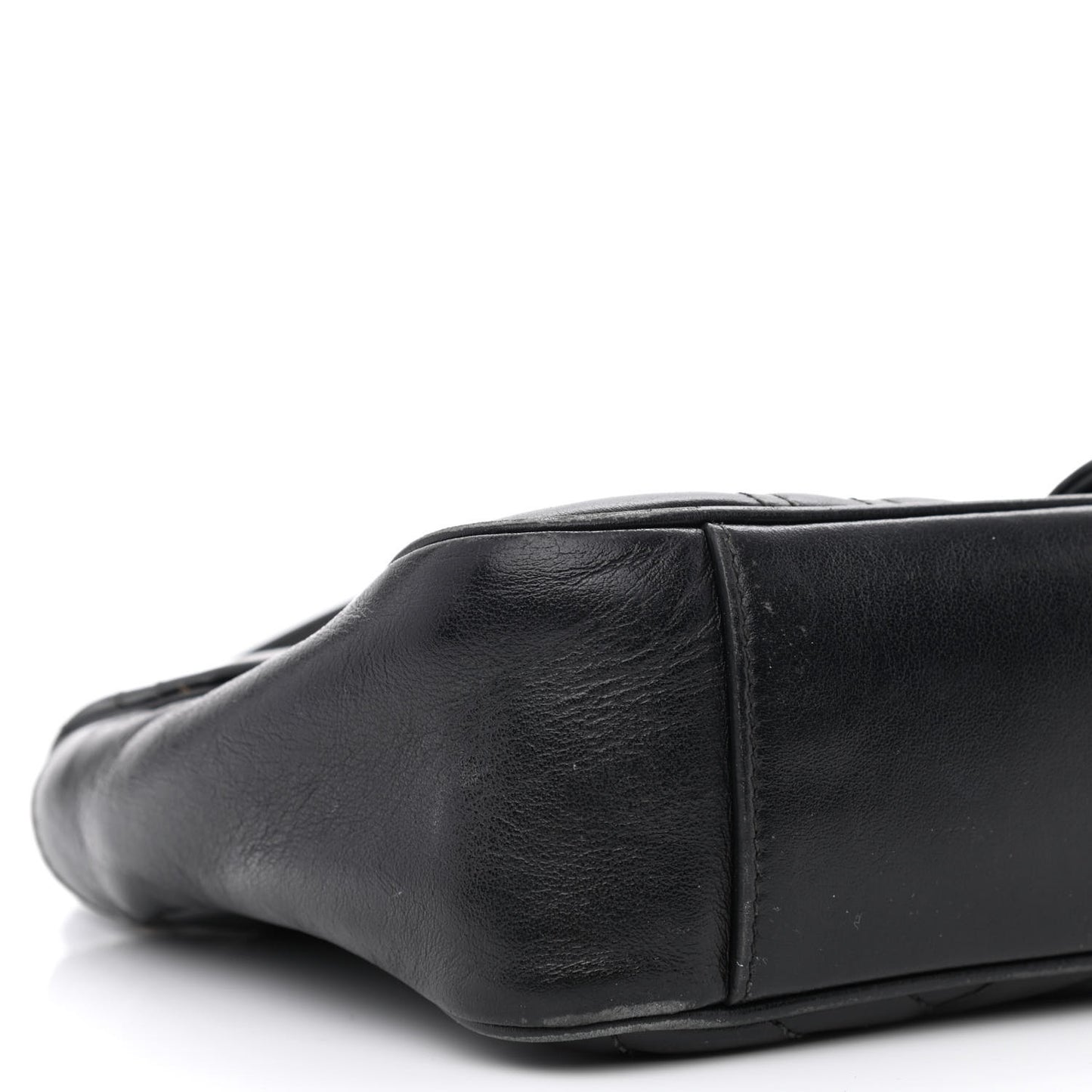 Calfskin Matelasse Small GG Marmont Shoulder Bag Black