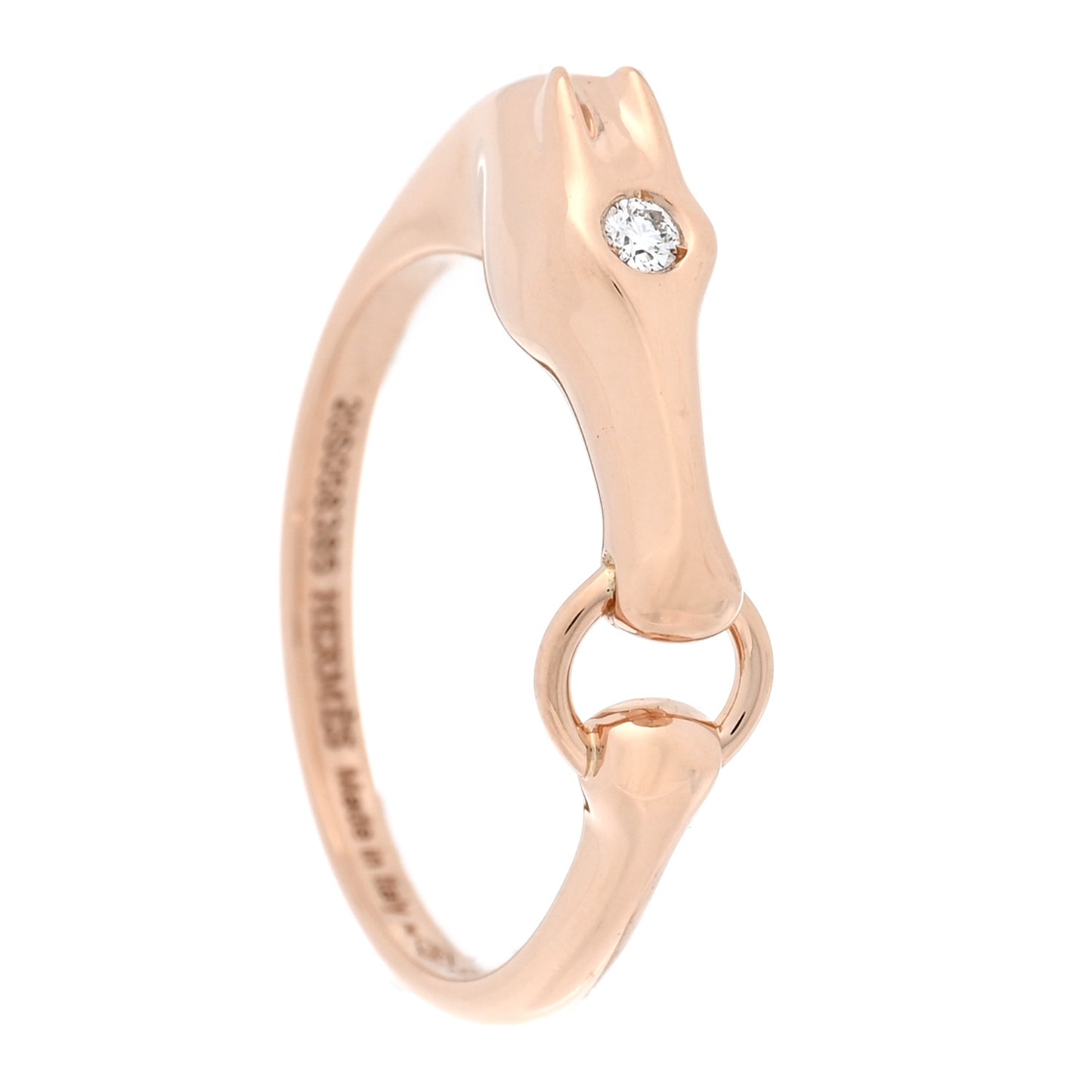 18K Rose Gold Diamond TPM Galop Ring 51 5.75