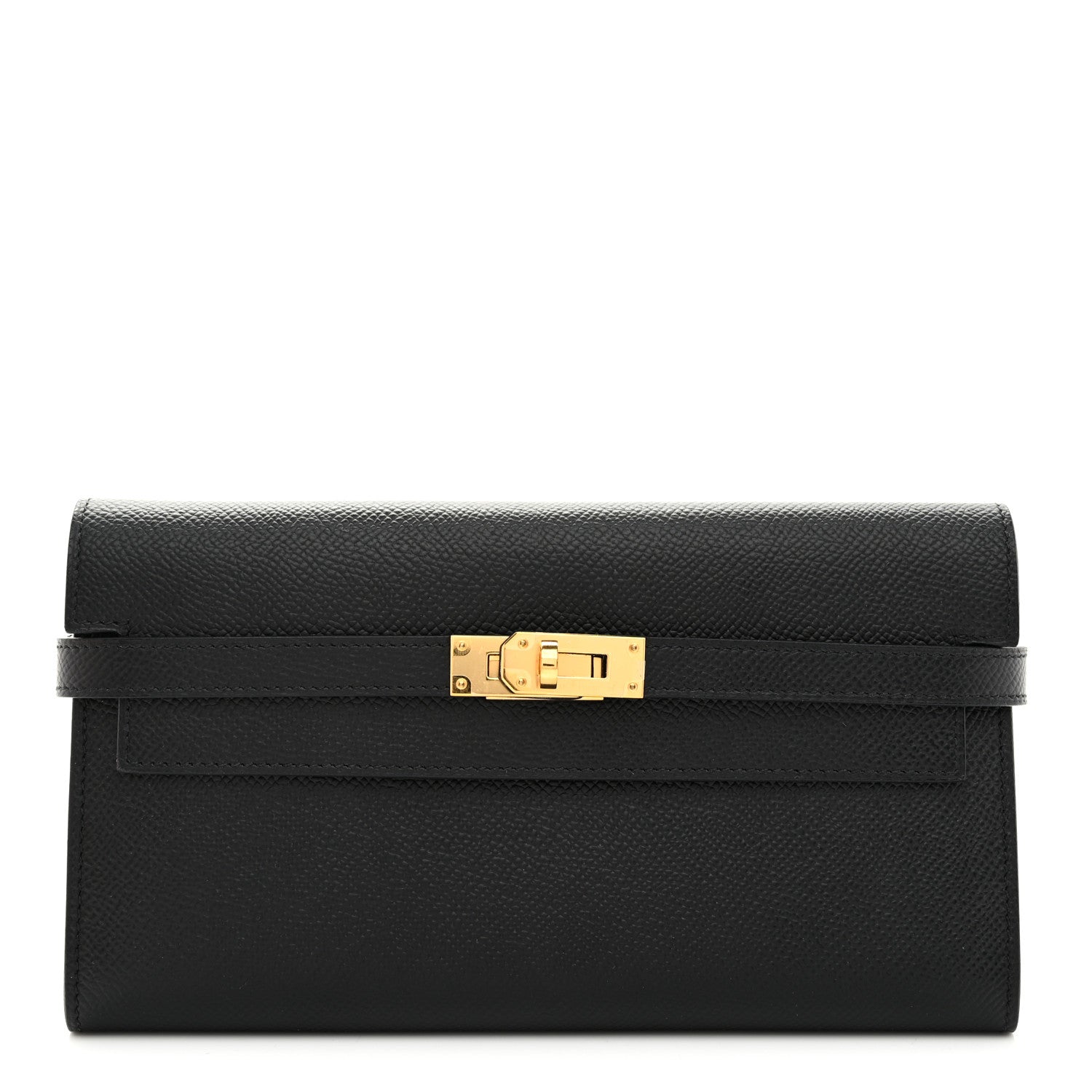 Hermes Epsom Kelly Longue Wallet Black 1 of 8