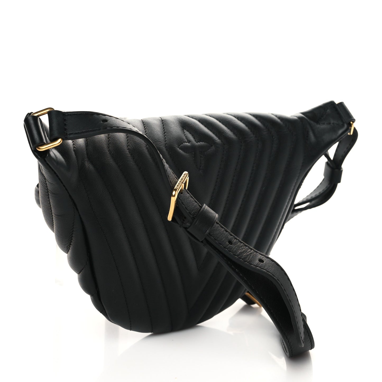 Calfskin Quilted New Wave Bumbag Black