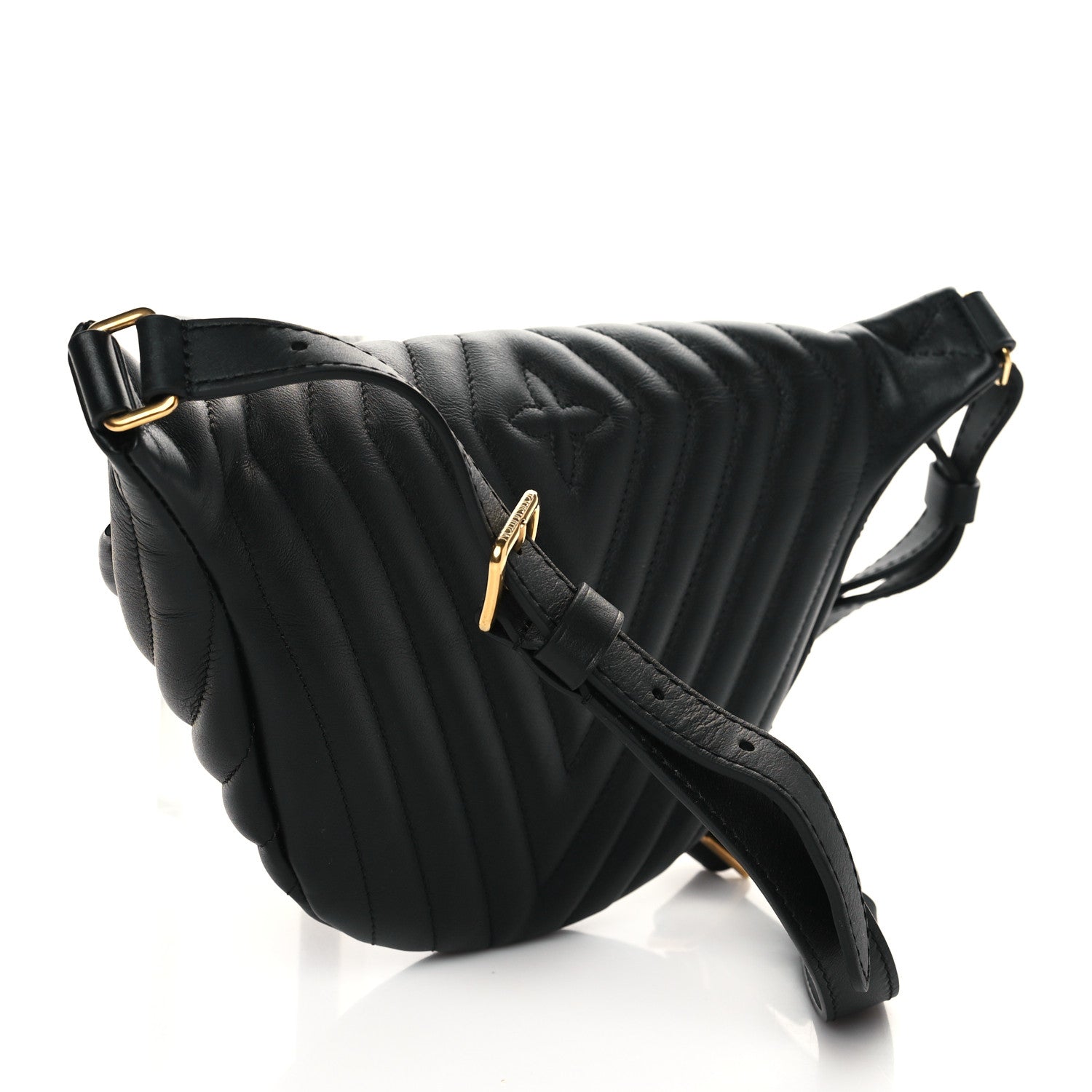 Louis Vuitton Calfskin Quilted New Wave Bumbag Black 3 of 6