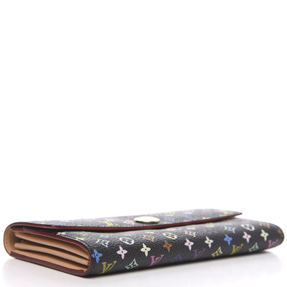 Louis Vuitton Monogram Multicolor Sarah Wallet Black 3 of 11