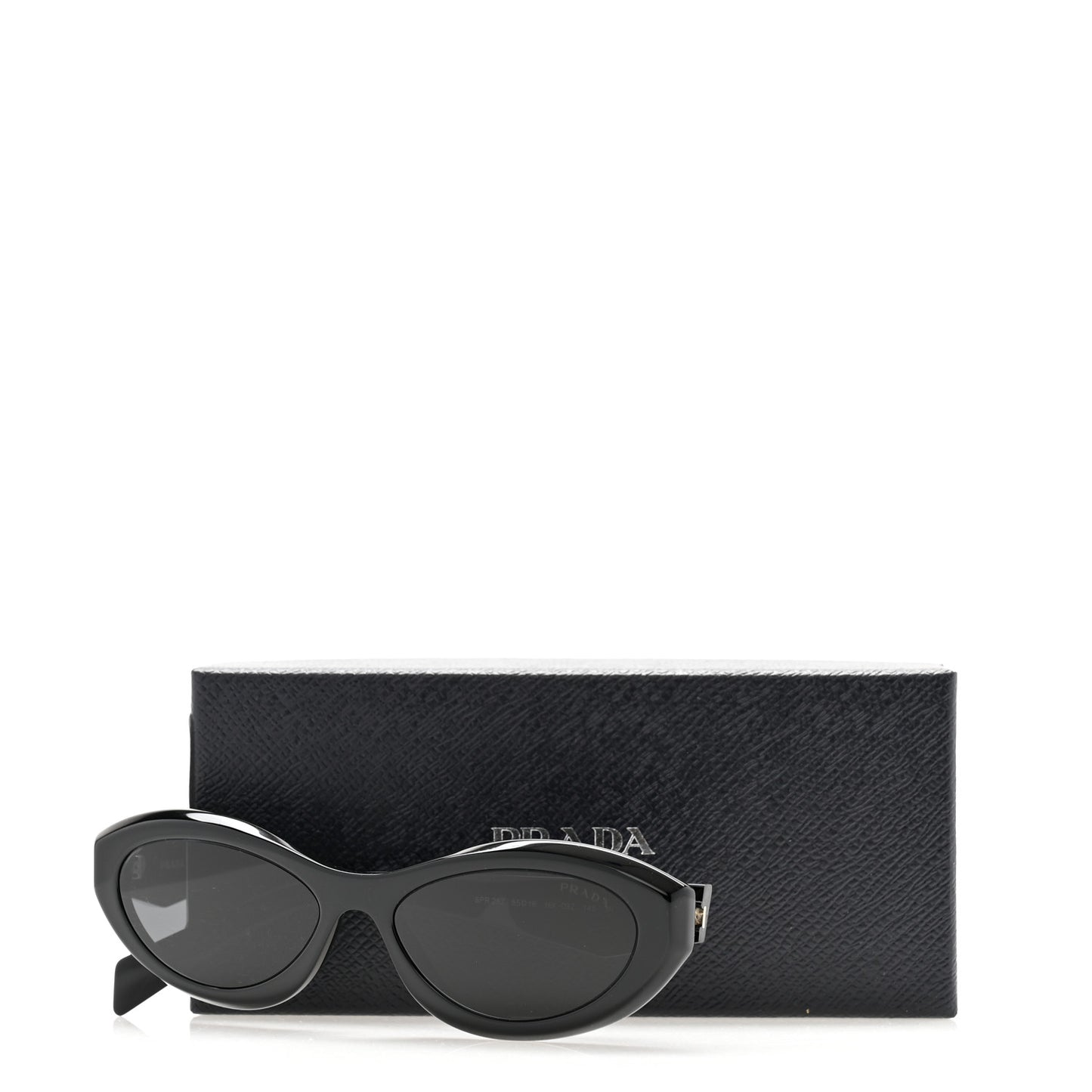 Acetate Oval Sunglasses SPR 26Z Black