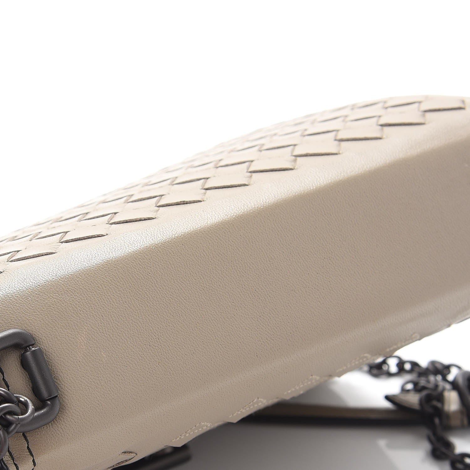 Bottega Veneta Nappa Intrecciato Small Runway Shoulder Bag Steel 10 of 10