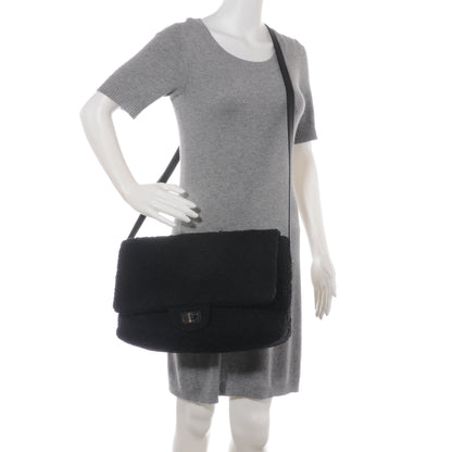 Chanel Tweed Easy Reissue XL Messenger Flap Black 2 of 8