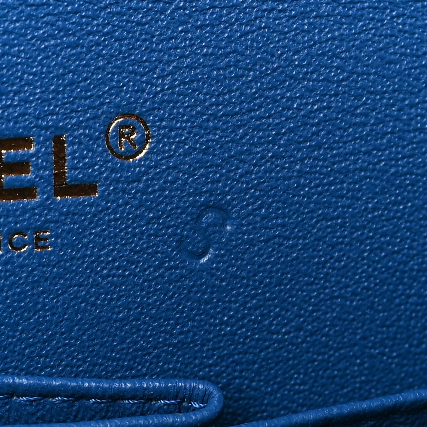 Lambskin Chevron Quilted Small Double Flap Blue