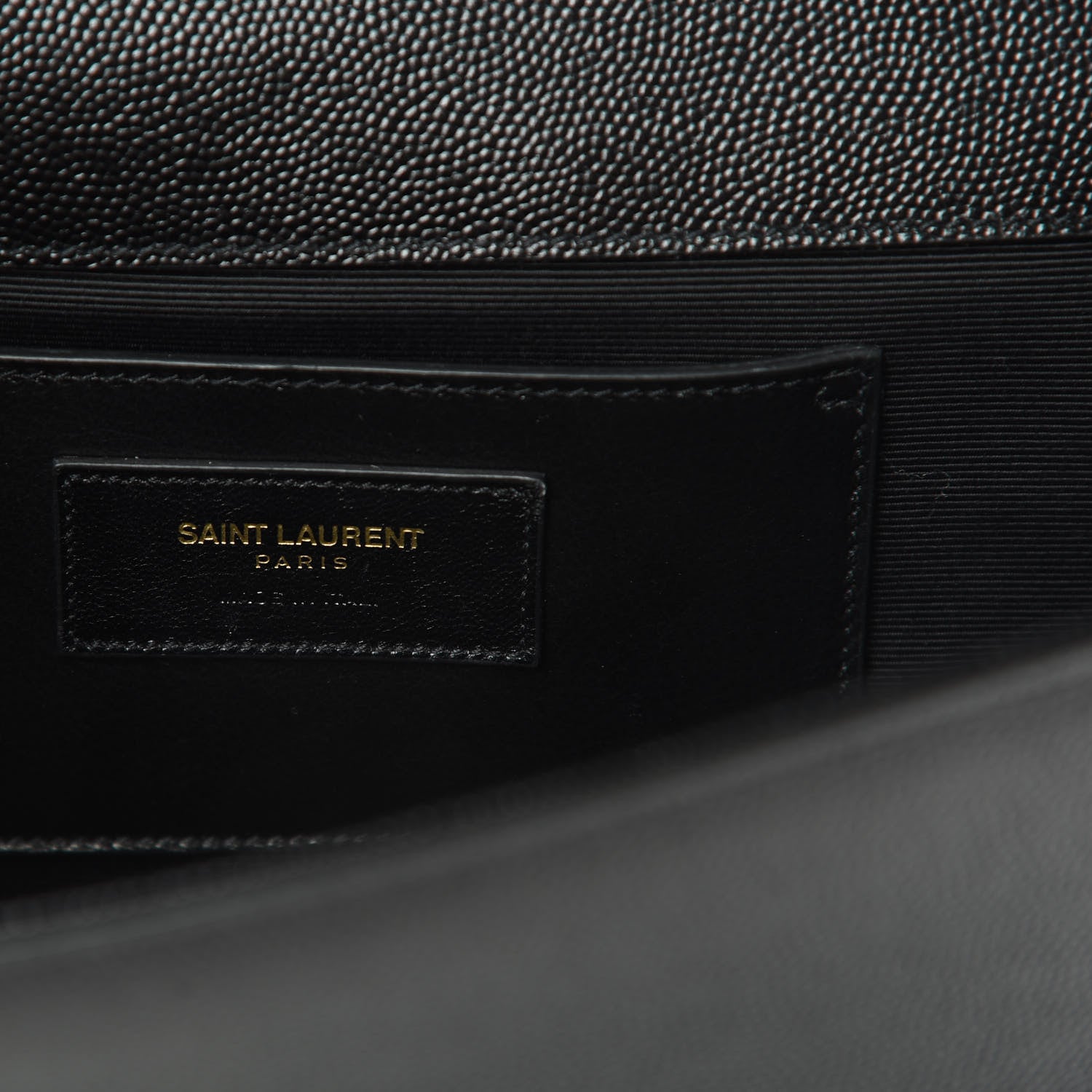 Saint Laurent Grain De Poudre Medium Classic Monogram Kate Satchel Black 6 of 10
