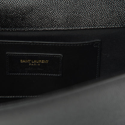 Saint Laurent Grain De Poudre Medium Classic Monogram Kate Satchel Black 6 of 10