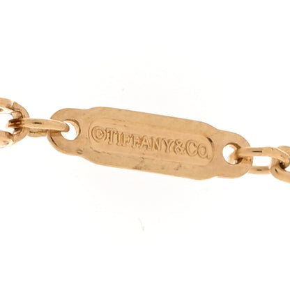 Tiffany 18K Yellow Gold Diamond Small Lock Pendant Necklace 5 of 7