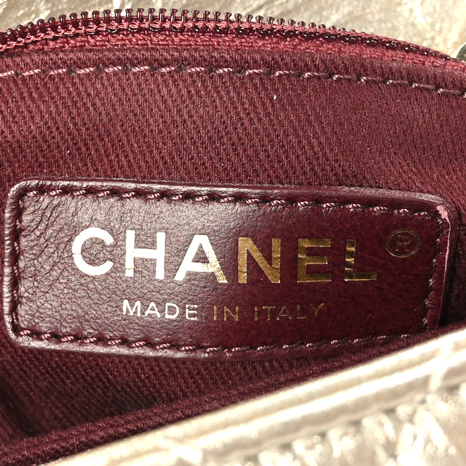 Chanel Metallic Aged Calfskin Quilted Mini Coco Handle Flap Gold 5 of 9