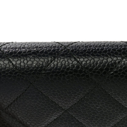 Chanel Caviar Quilted Compact Flap Wallet Black 13 of 13