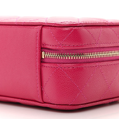 Chanel Caviar Quilted Twist Your Buttons Clutch With Chain Fuchsia 10 of 11