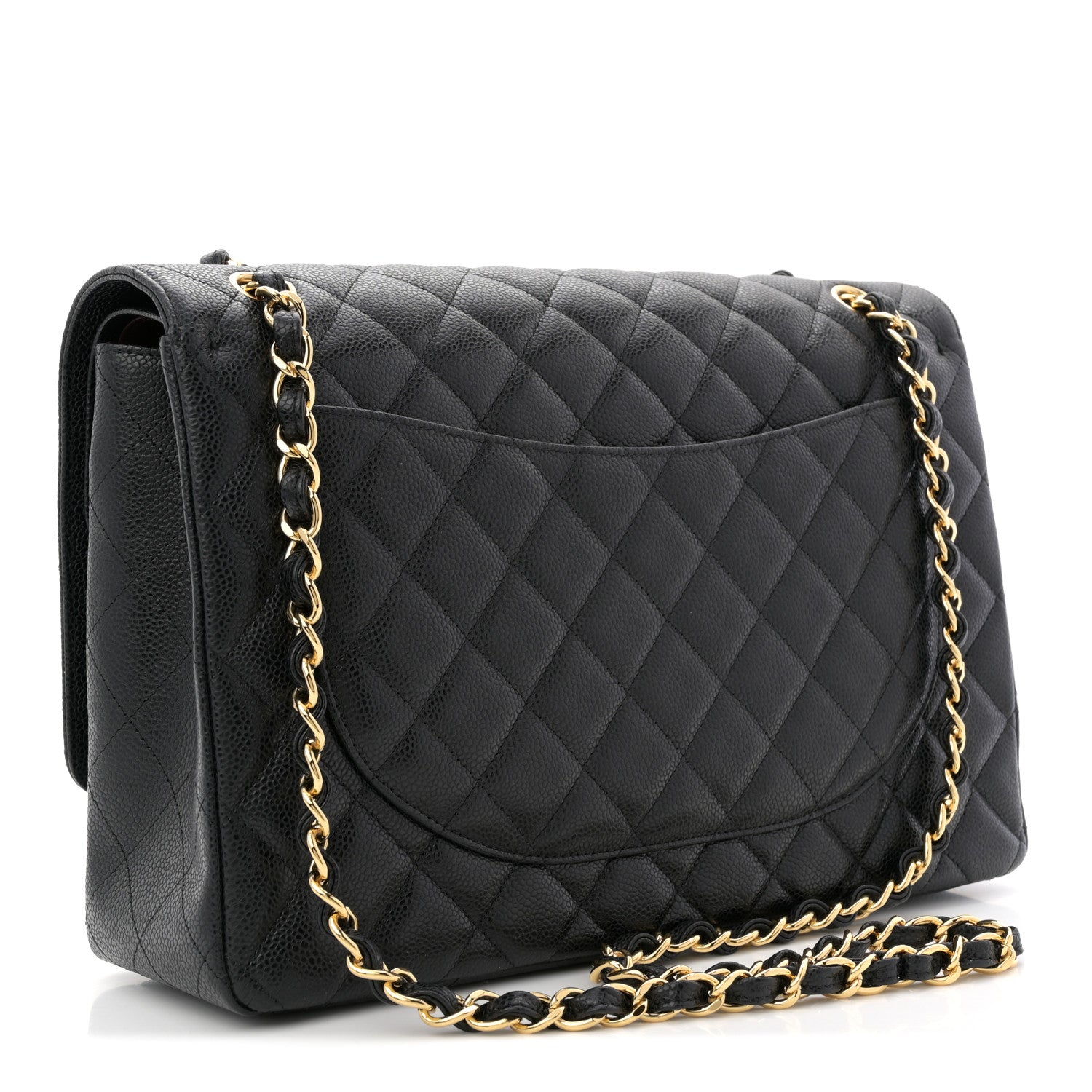 Chanel Caviar Quilted Maxi Double Flap Black 3 of 11