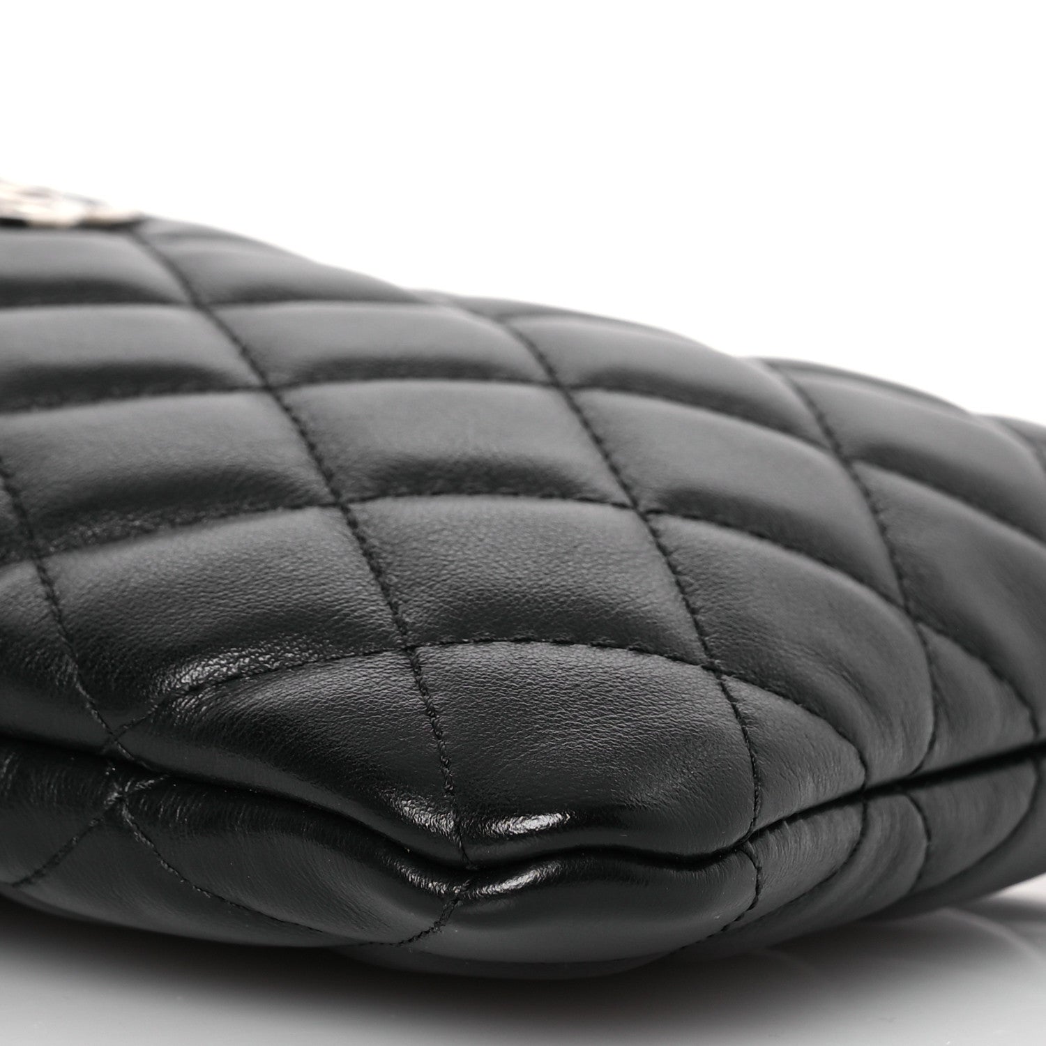 Chanel Lambskin Quilted Crossbody Bag Black 10 of 13