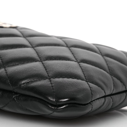 Chanel Lambskin Quilted Crossbody Bag Black 10 of 13