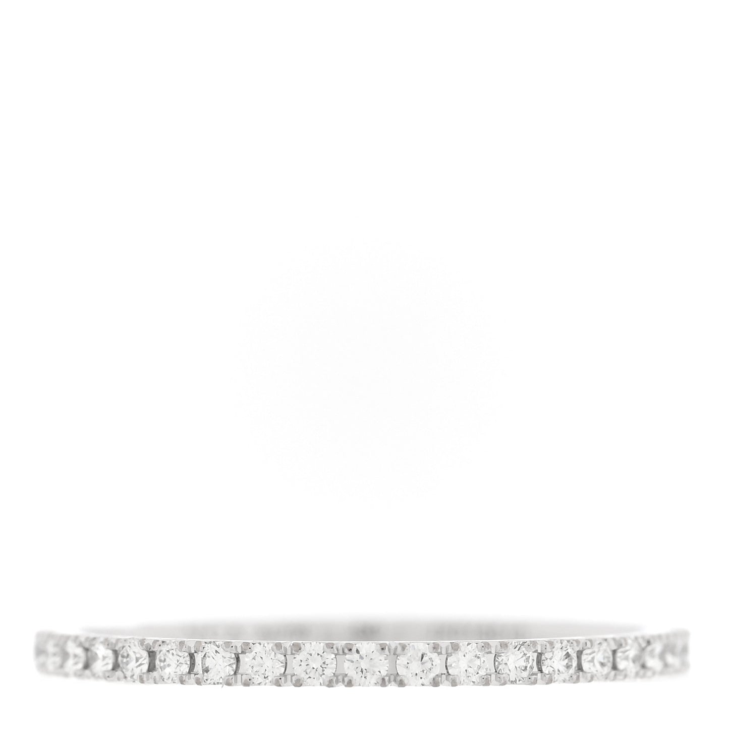 18K White Gold Diamond 1.25mm Felicite Wedding Band Ring 50 5.25