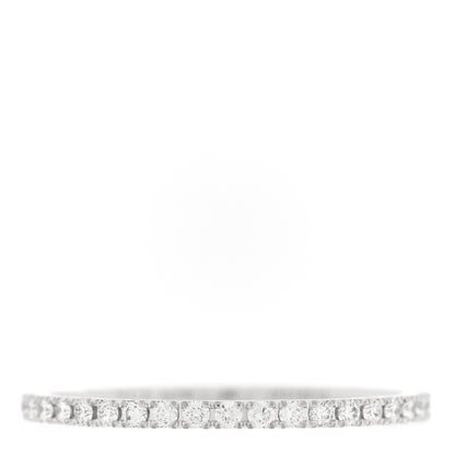 Van Cleef & Arpels 18K White Gold Diamond 1.25mm Felicite Wedding Band Ring 50 5.25 3 of 4