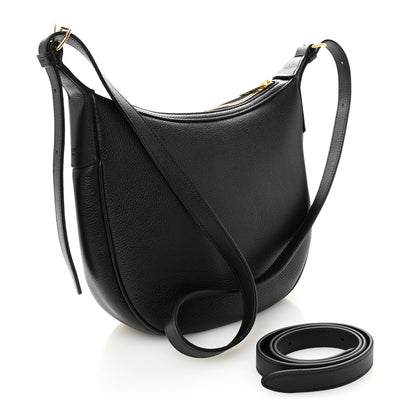 Celine Supple Calfskin Cuir Triomphe Small Heloise Shoulder Bag Black 3 of 10
