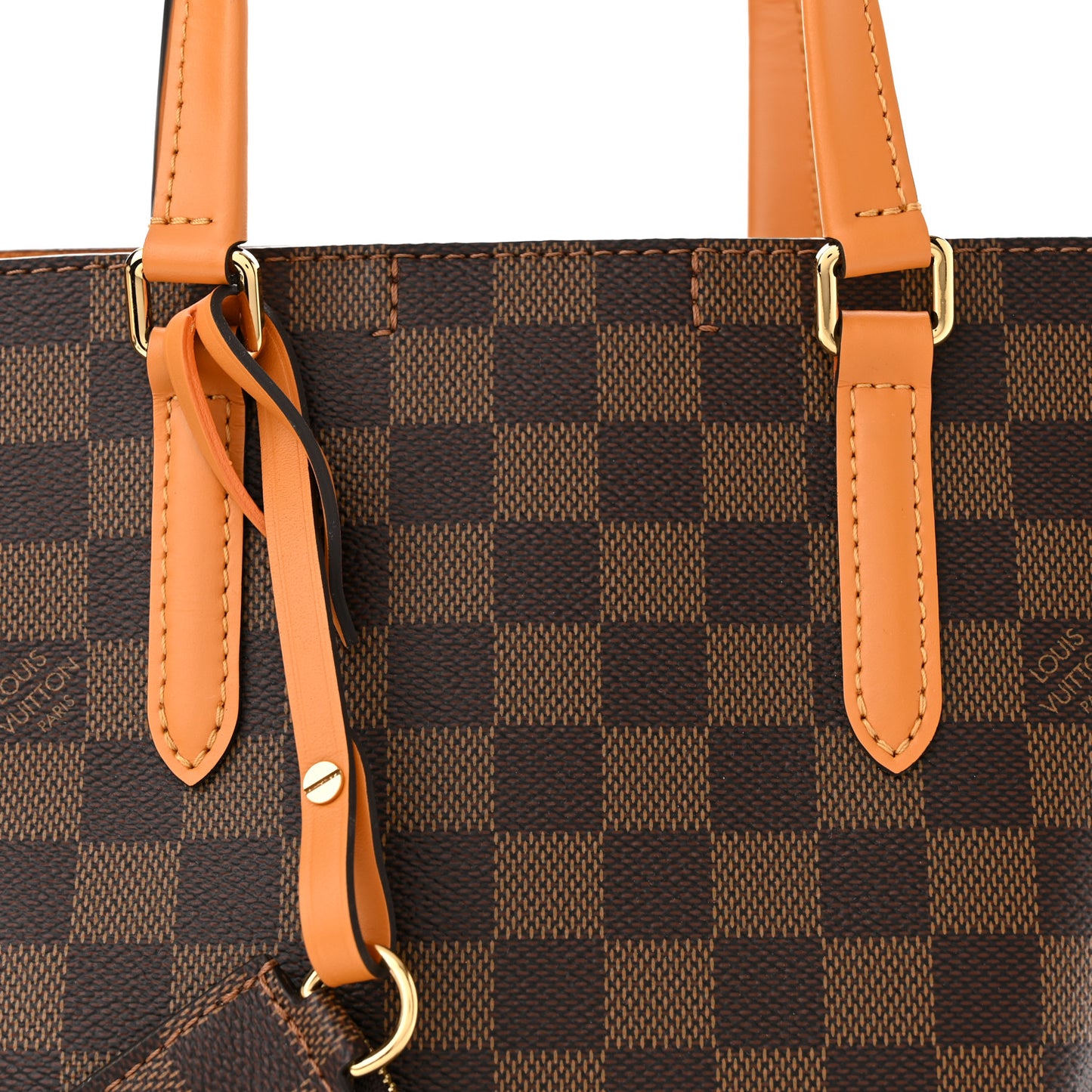 Damier Ebene Belmont PM Safran