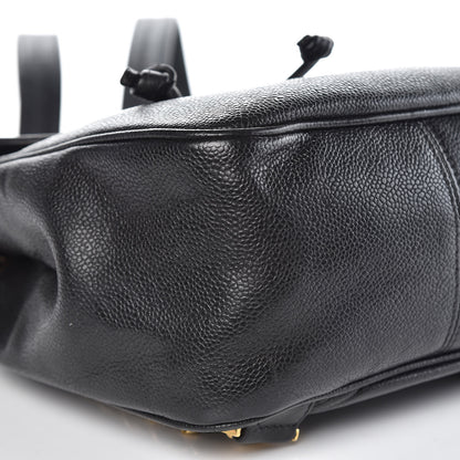 Chanel Caviar CC Backpack Black 9 of 13