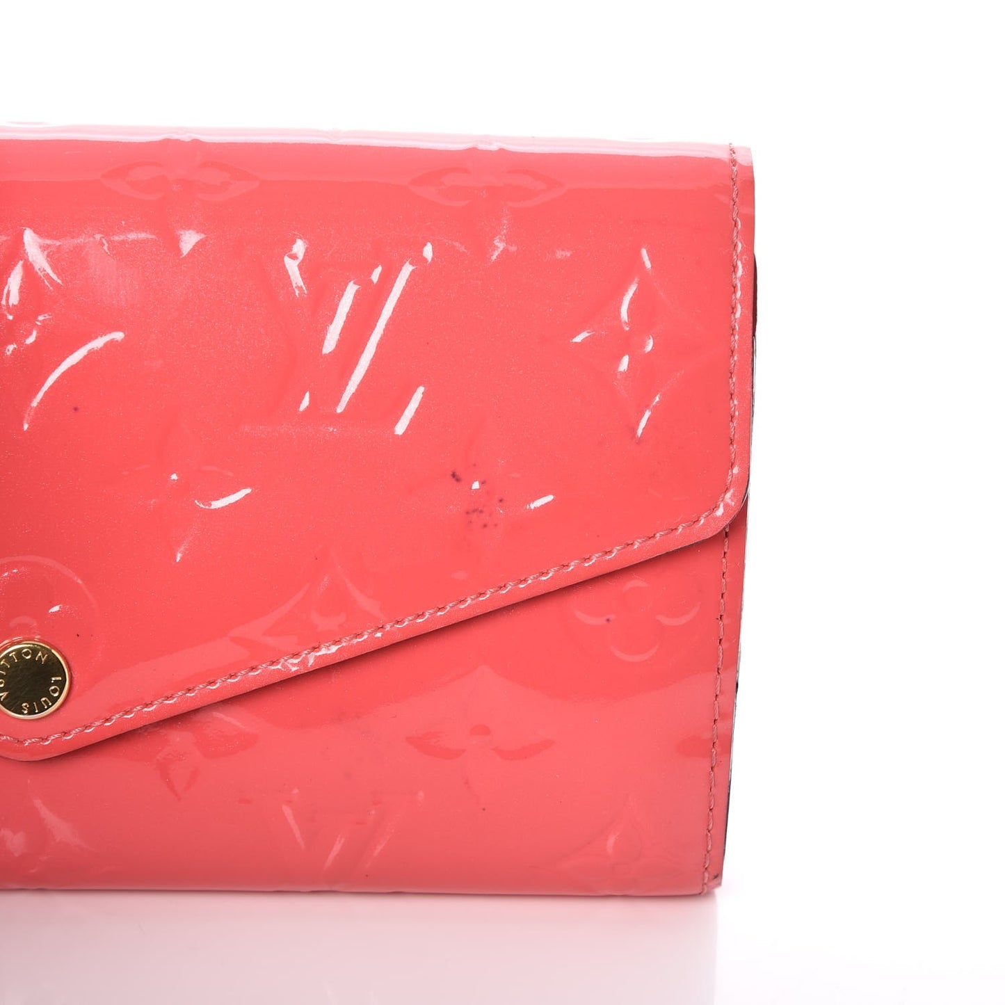 Vernis Sarah Wallet NM Rose Litchi
