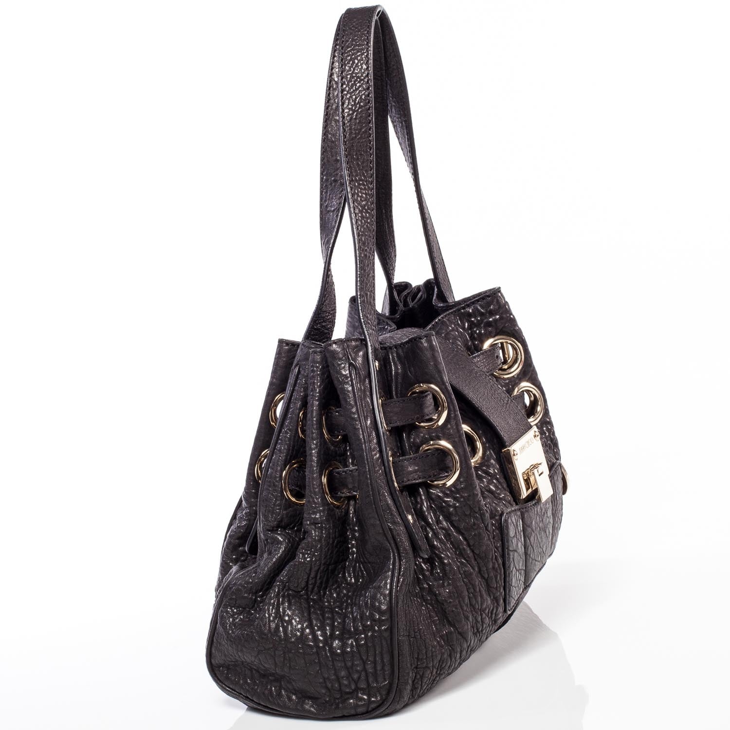 Jimmy Choo Leather Ramona Bag Black 35150 – FASHIONPHILE