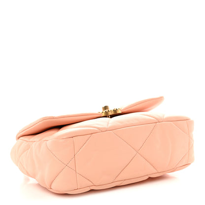Chanel Goatskin Quilted Medium Chanel 19 Flap Light Pink 4 of 10