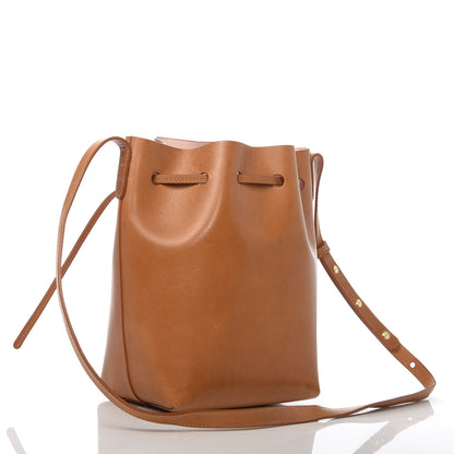 Mansur Gavriel Calfskin Mini Bucket Bag Cammello Rosa 3 of 13