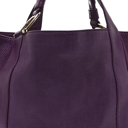 Gucci Pebbled Calfskin Greenwich Tote Purple 9 of 11
