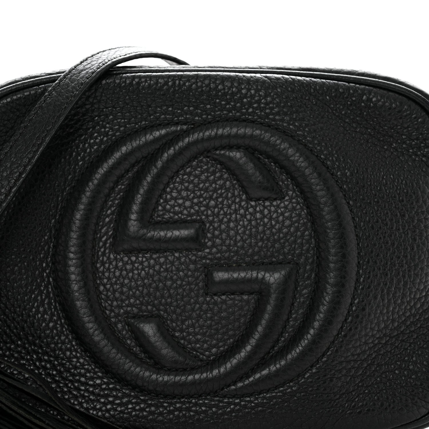 Gucci Pebbled Calfskin Small Soho Disco Bag Black 8 of 12