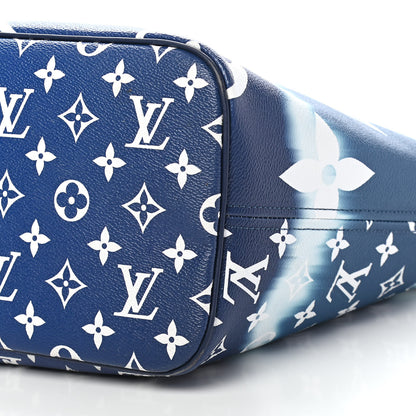 Louis Vuitton Monogram Escale Neverfull MM Blue 7 of 11
