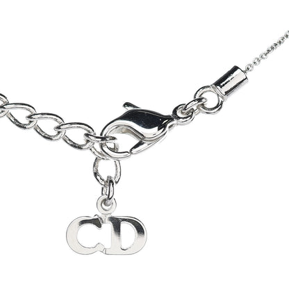 Christian Dior Metal CD Necklace Silver 4 of 6