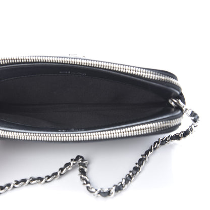 Chanel Caviar Quilted Small Vintage Mademoiselle Clutch With Chain Black 6 of 15
