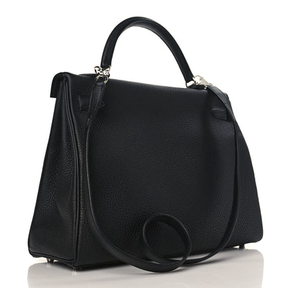 Hermes Togo Kelly Retourne 32 Black 3 of 10
