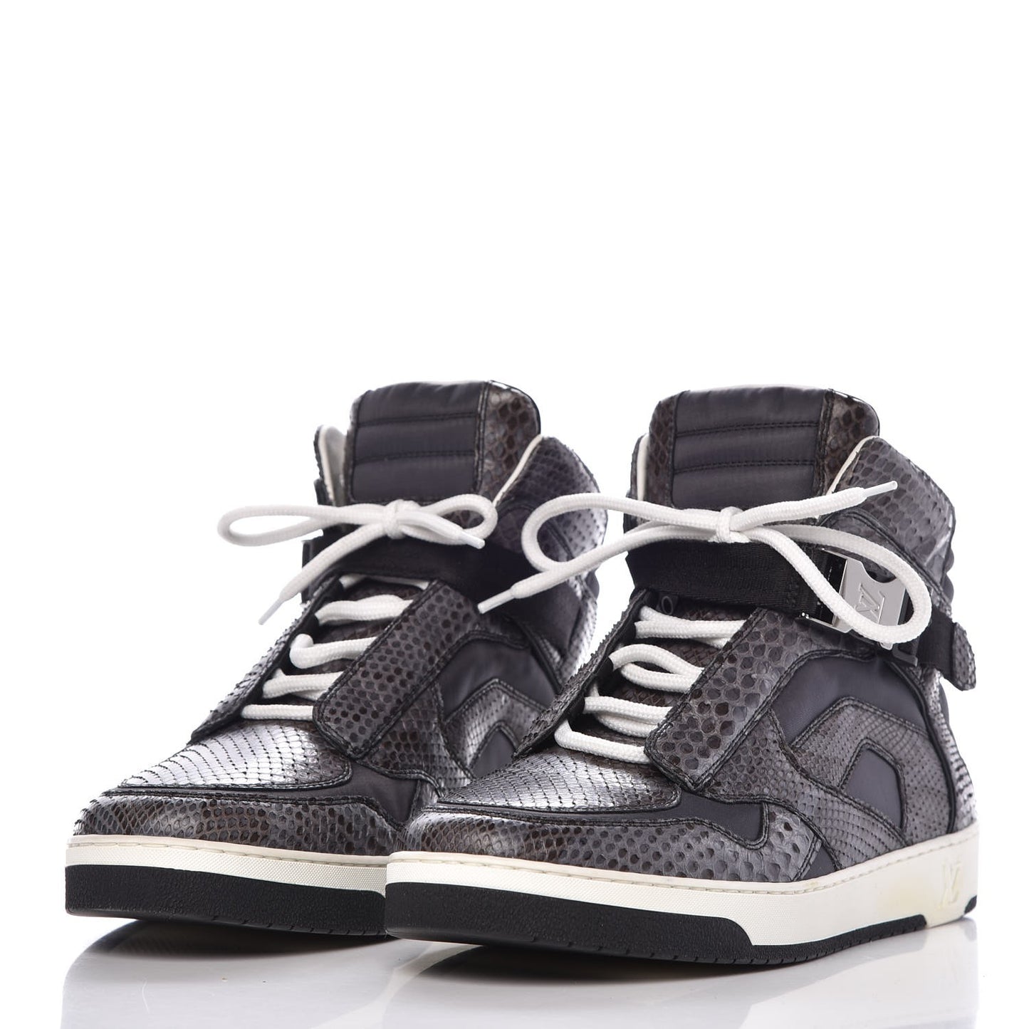 Python Nylon Calfskin Slipstream Sneaker Boot 6 Anthracite