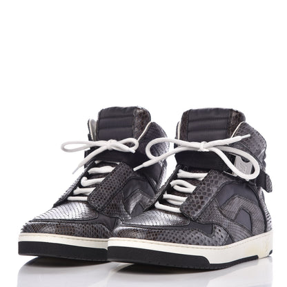 Louis Vuitton Python Nylon Calfskin Slipstream Sneaker Boot 6 Anthracite 3 of 8