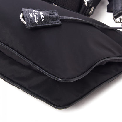 Prada Re-Nylon Saffiano Re-Edition 2000 Double Zip Crossbody Bag Black 5 of 9