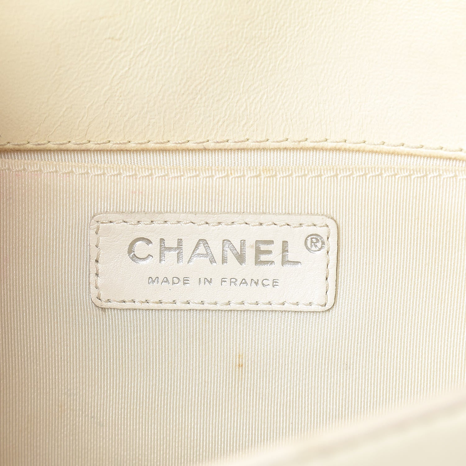Chanel Lambskin Quilted Medium Boy Flap Black White 6 of 17