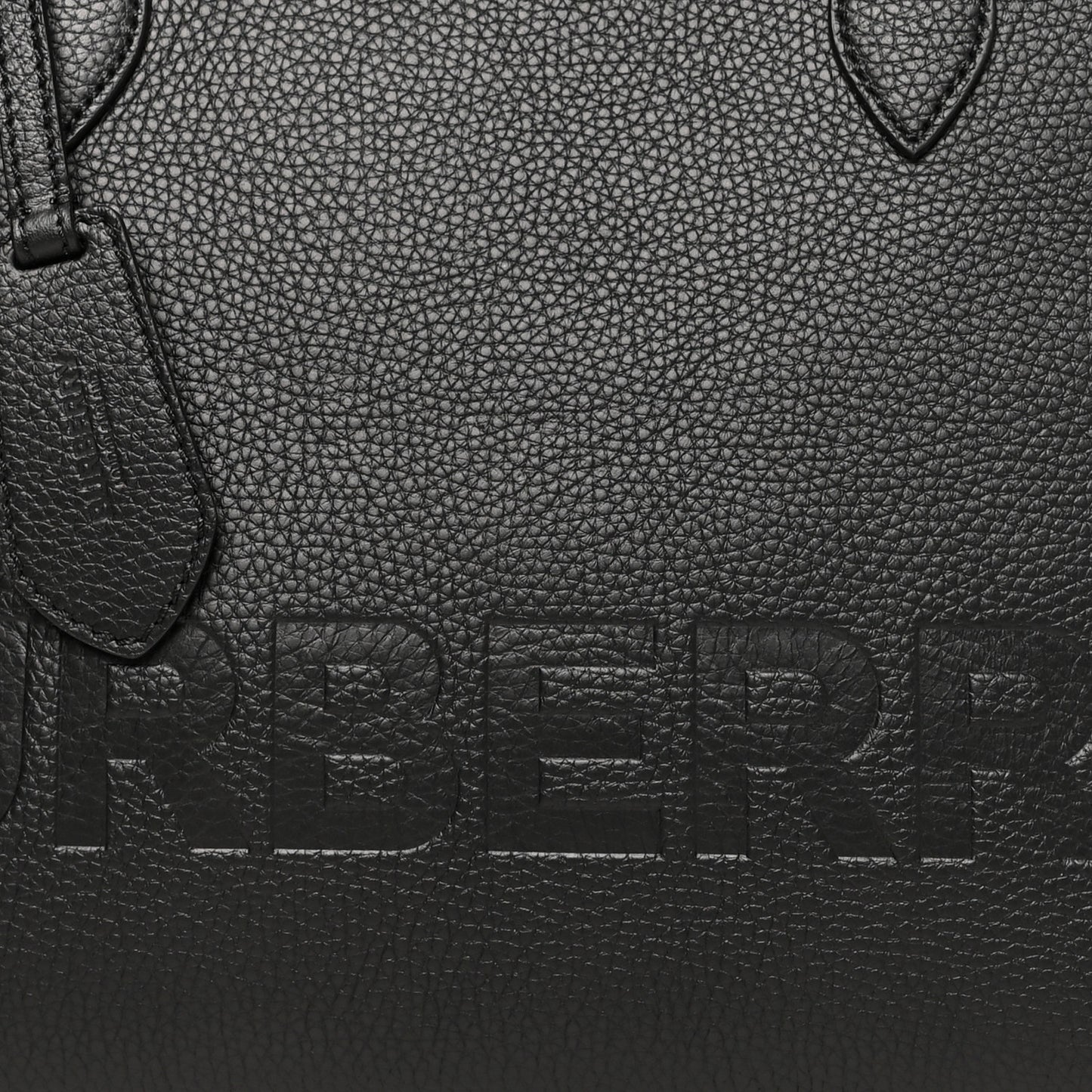 Calfskin Logo Embossed Medium Ardwell Tote Black