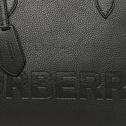 Burberry Calfskin Logo Embossed Medium Ardwell Tote Black 7 of 10