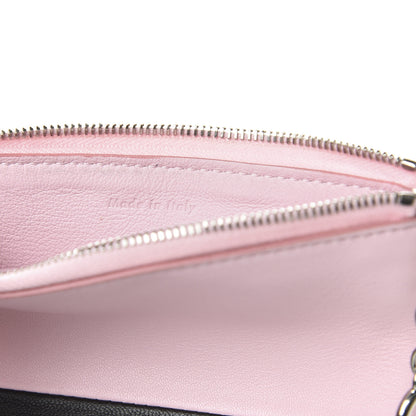 Celine Lambskin Bi-Color Solo Coin Card Case Pale Pink Espresso 7 of 8