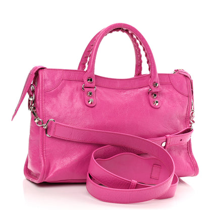 Balenciaga Agneau Classic Silver Hardware S City Fuchsia 2 of 8