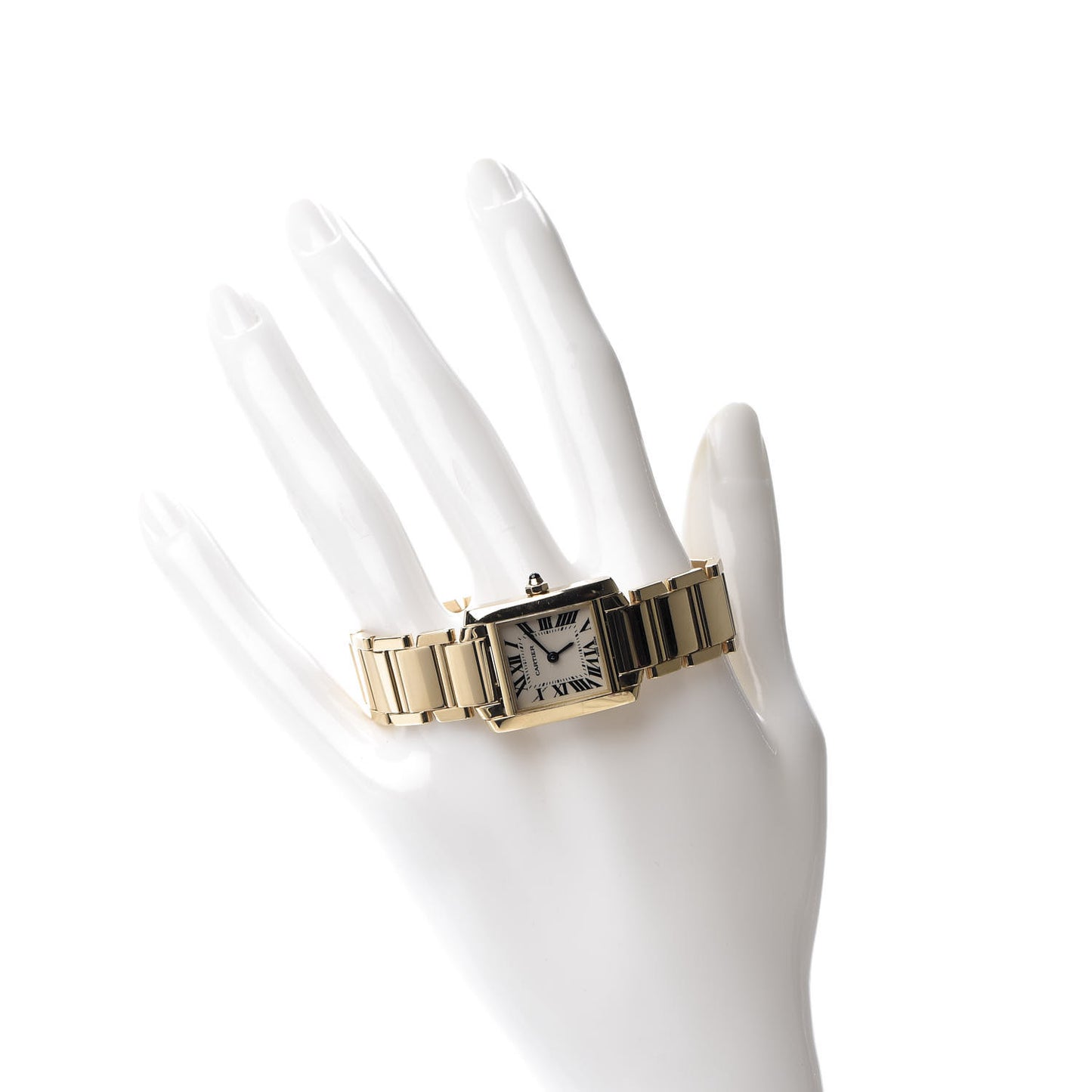 18K Yellow Gold 20mm Tank Francaise Quartz Watch