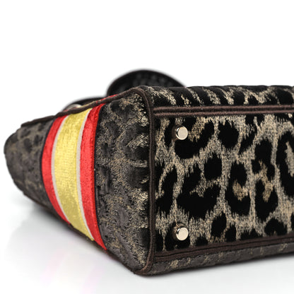 Christian Dior Velvet Mizza Embroidered Medium Lady D-Lite Beige Multicolor 8 of 9