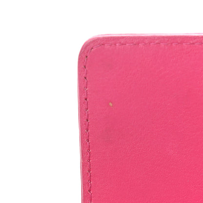 Christian Dior Patent Cannage Lady Dior Rendezvous Wallet On Chain Fuchsia 12 of 14