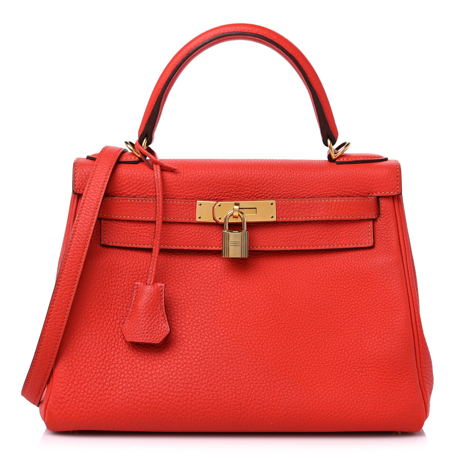Hermes Taurillon Clemence Kelly Retourne 28 Rouge Pivoine 1 of 17