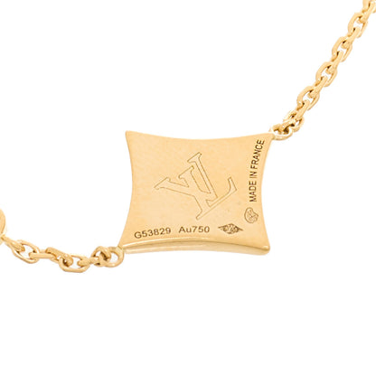 Louis Vuitton 18K Yellow Gold Diamond Black Onyx Color Blossom BB Star Bracelet 3 of 3