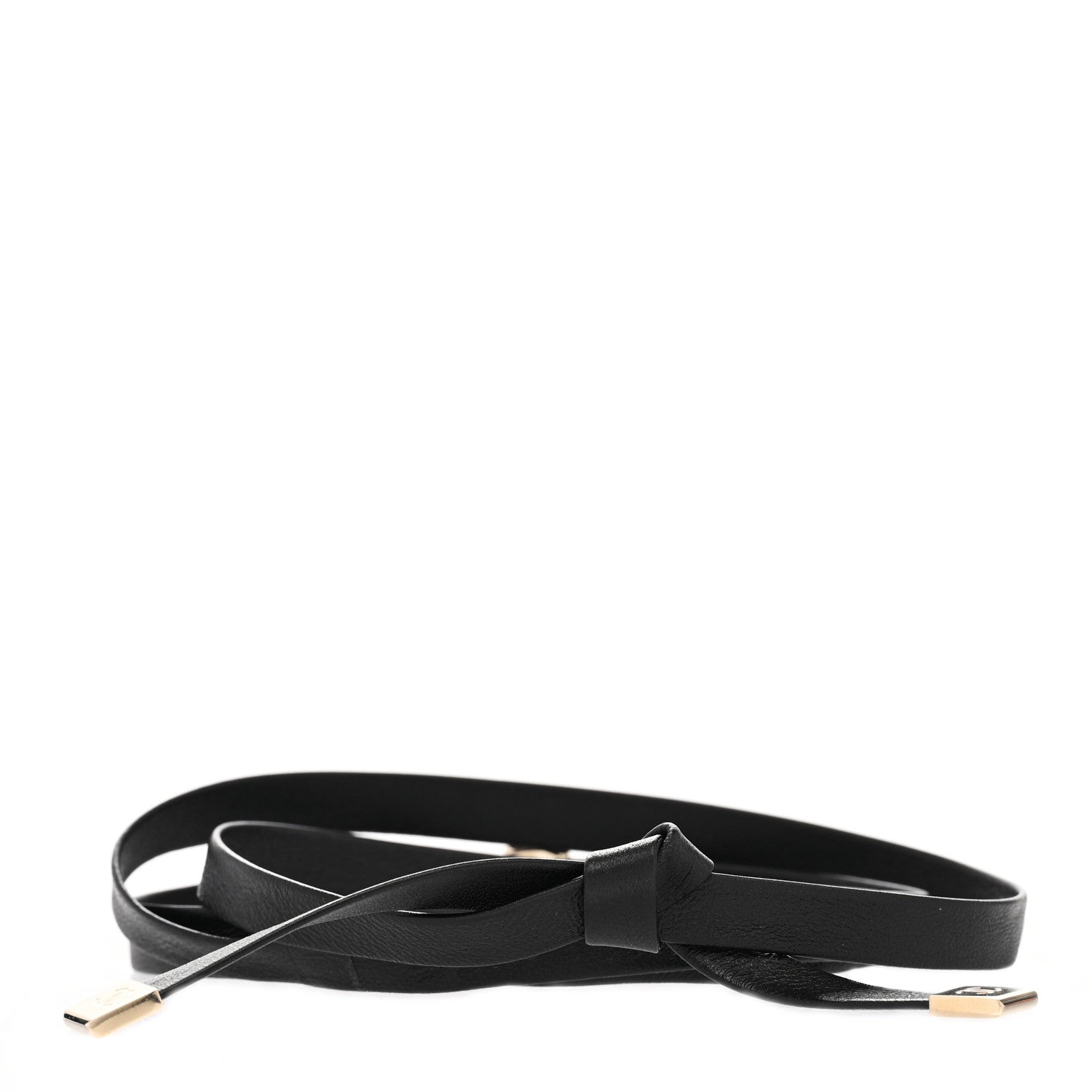 Chanel Lambskin CC Heart Choker Necklace Black 3 of 4