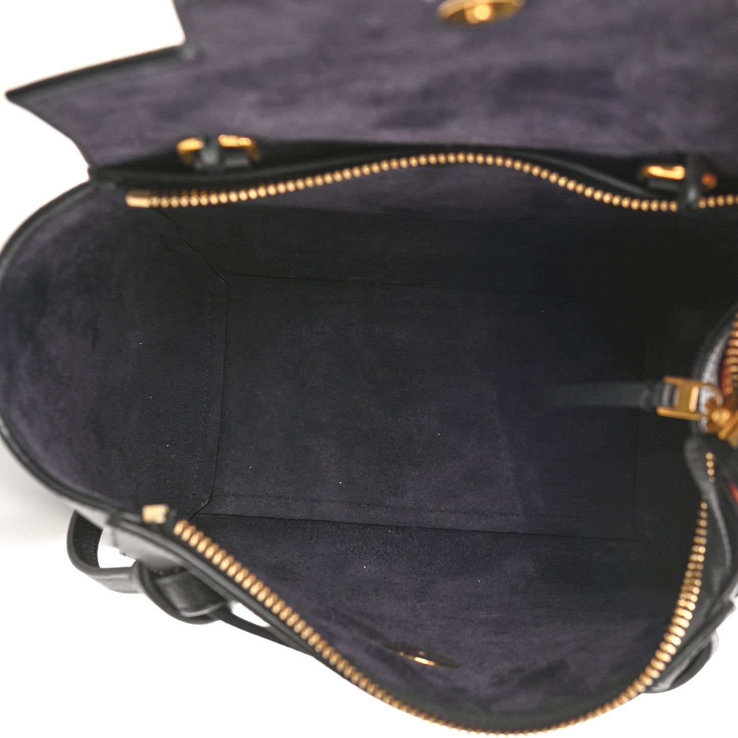 Grained Calfskin Nano Belt Bag Black